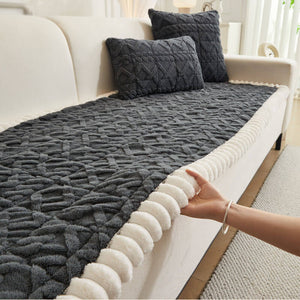 Sofa Cover Fuzzy Couch Cover for Pet, Couch Covers for Dogs Washable Non-Slip Sofa Slipcover Cushion Protector Pets Friendly Mat Bed ﻿