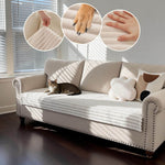 Waterproof Non-Slip Couch Cover for Dogs Washable,Fuzzy Pet Couch Covers for Sofa