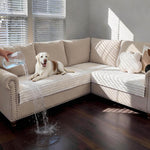 Waterproof Non-Slip Couch Cover for Dogs Washable,Fuzzy Pet Couch Covers for Sofa