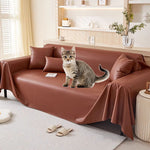 Waterproof Couch Cover for Leather Couch, Soft Sofa Covers with Leather