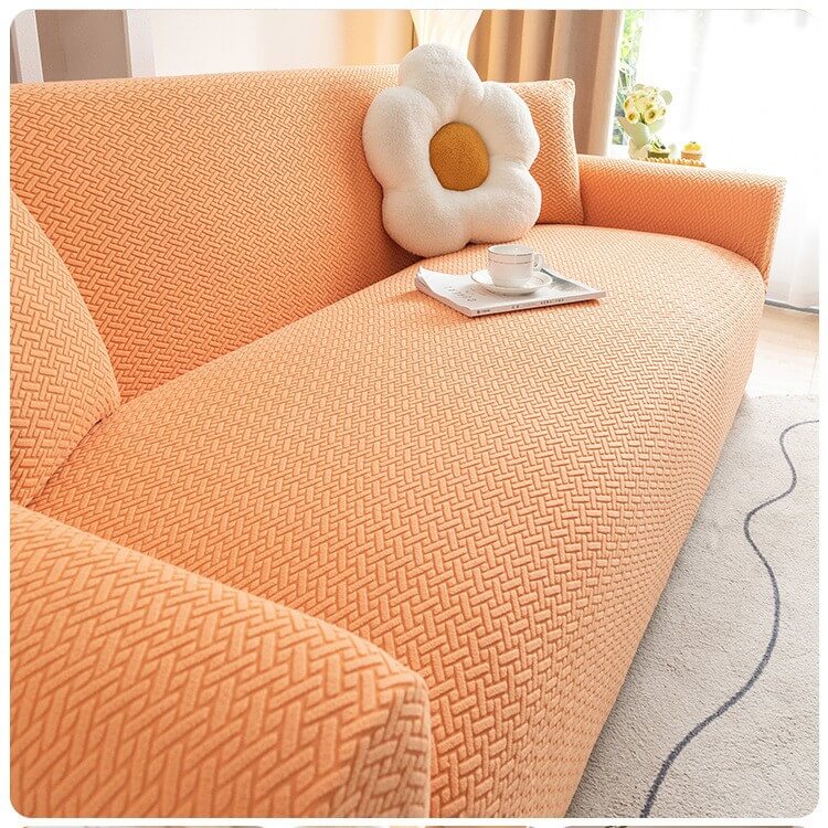 Stretch Sofa Cover - Washable Slipcover for Couch, Non-Slip Elastic Furniture Protector - Pet & Kid-Friendly