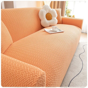 Stretch Sofa Cover - Washable Slipcover for Couch, Non-Slip Elastic Furniture Protector - Pet & Kid-Friendly
