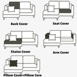 Stretch Sofa Cover - Washable Slipcover for  Sectional Slipcovers, Non-Slip Elastic Furniture Protector - Pet & Kid-Friendly