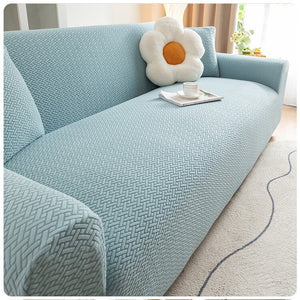 Stretch Sofa Cover - Washable Slipcover for Couch, Non-Slip Elastic Furniture Protector - Pet & Kid-Friendly