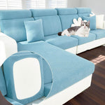 Stretch Sofa Cover - Washable Slipcover for  Sectional Slipcovers, Non-Slip Elastic Furniture Protector - Pet & Kid-Friendly