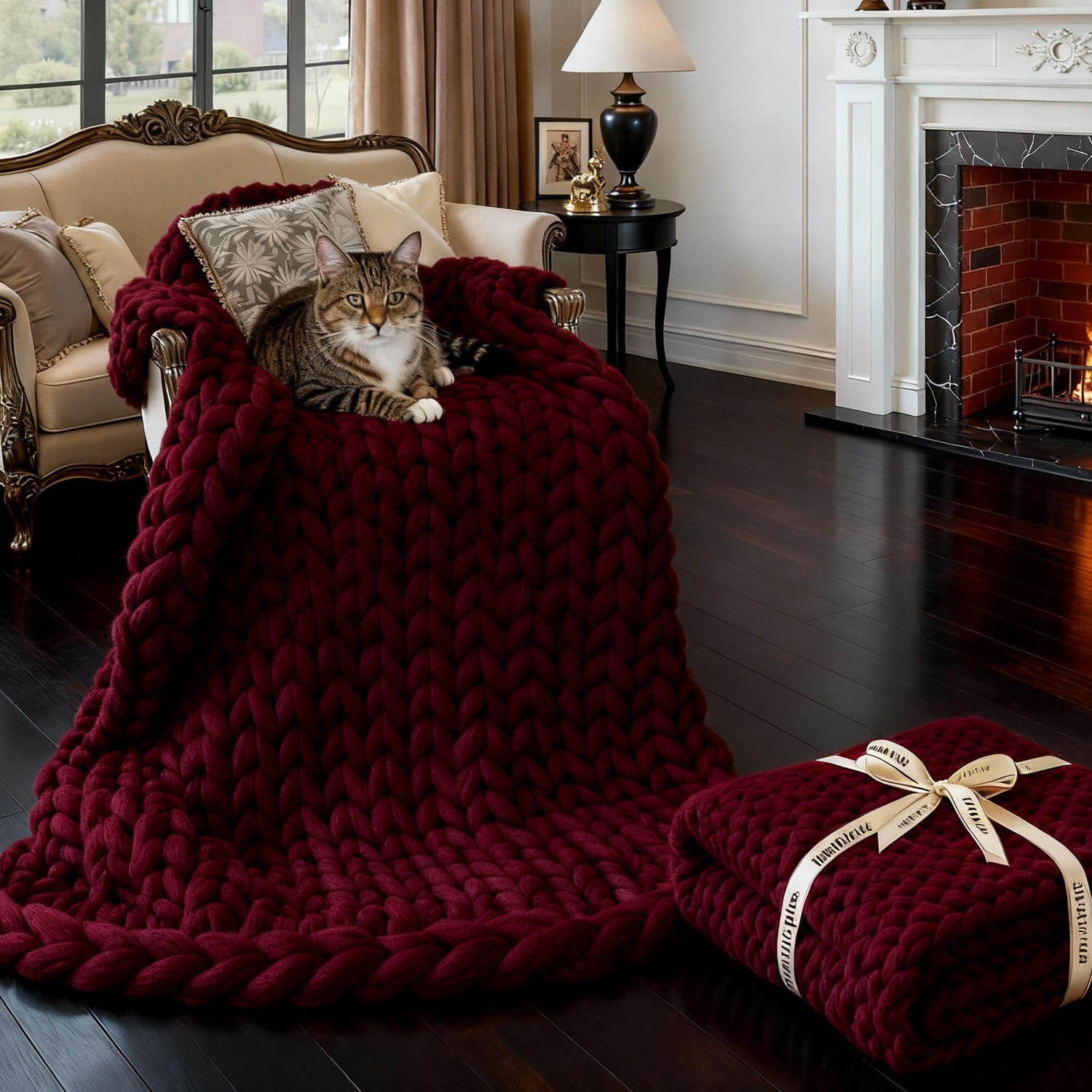 Handmade Chunky Knit Blanket