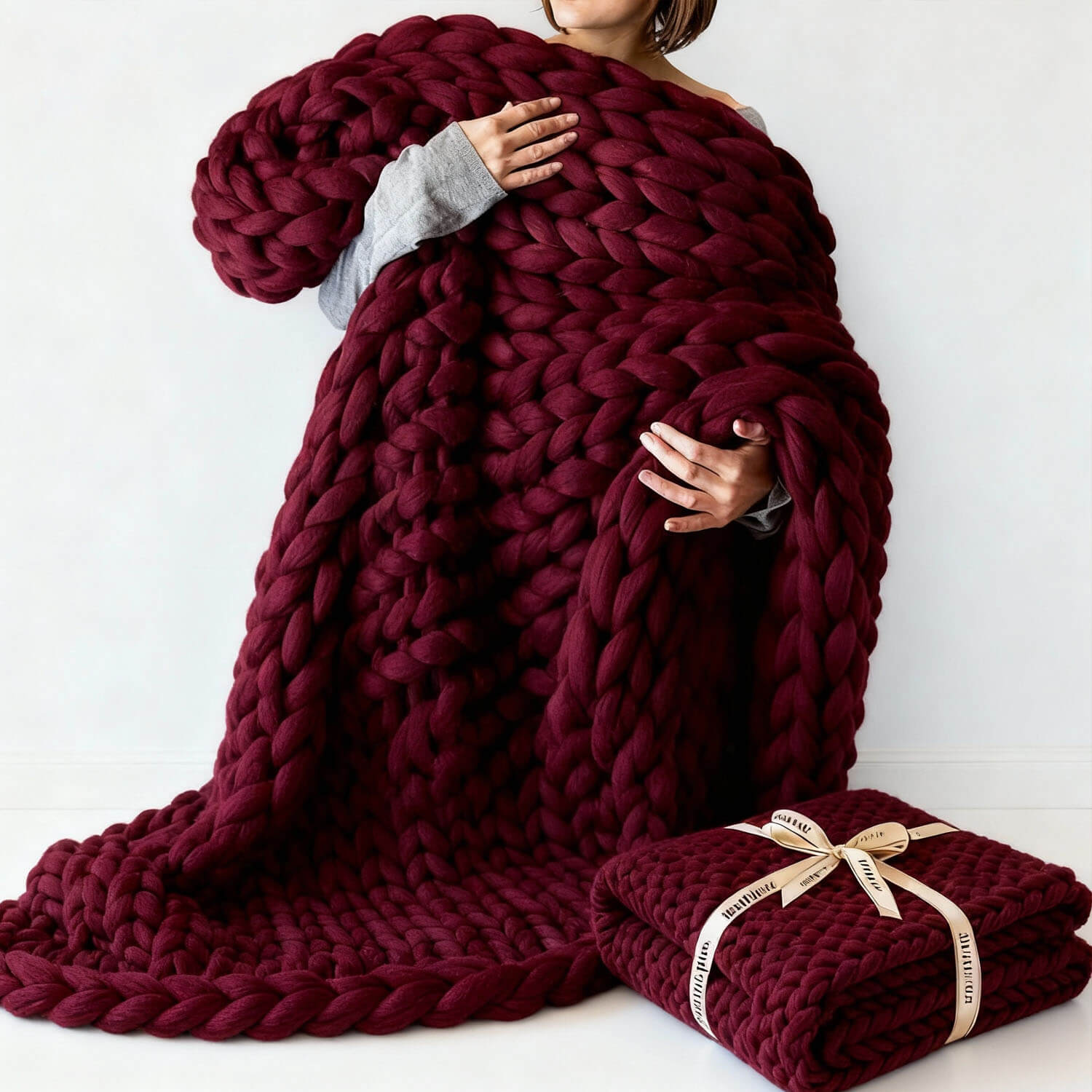 Handmade Chunky Knit Blanket