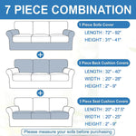 Stretch Waterproof Couch Covers for 3 Cushion Couch Sofa Slipcovers for Dogs Pet Cat