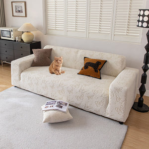 Washable Stretch Soft Sofa Cushion Covers L Shape Sofa Slipcovers Anti Slip Furniture Decor Protector for Pets  ﻿
