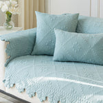 Cotton Couch Covers for Dogs, Washable Non Slip Sofa Seat Cushion Protector, Quilted Breathable Soft Mat for Living Room