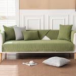 Non-Slip Linen Sofa Cover for Sectionals - Perfect Fit, Wrinkle Resistant & Machine Washable