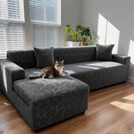 Velvet Plush Corner Sectional Corner Sofa Covers , Stretch Sofa Slipcover