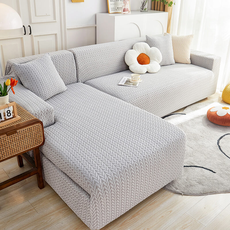 Latest Jacquard Design High Stretch Sofa Covers Pet Dog Cat