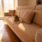 Stretch Washable Sectional Slipcovers - Non Slip L Shaped Sofa Cover with Soft Fabric, Furniture Protector