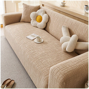 High Stretch Sofa Slipcovers with Non Skid Foam and Elastic Bottom, Furniture Protector for Pets, Crafted from Soft Plush Fabric ﻿