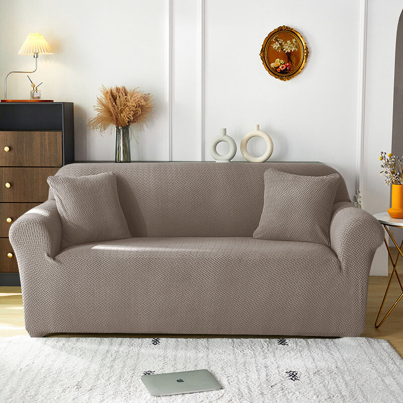 Stretch Sofa Cover - Washable Slipcover for Couch, Non-Slip Elastic Furniture Protector - Pet & Kid-Friendly