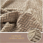 Stretch Sofa Cover - Washable Slipcover for  Sectional Slipcovers, Non-Slip Elastic Furniture Protector - Pet & Kid-Friendly