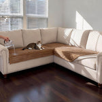 Waterproof Non-Slip Couch Cover for Dogs Washable,Fuzzy Pet Couch Covers for Sofa