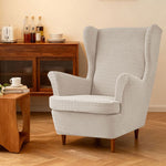 Wing Chair Slipcovers Printed Wingback Chair Covers  Wingback Armchair Slipcover Stretch Chair Slip Covers Washable Armchair Protector Cover for Living Room and Bedroom