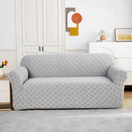 1 Piece Stretch Couch Covers for 3 Cushion Couch, Jacquard Sofa Cover with Non-Slip Elastic Bottom, Thickened Slipcover Furniture Protector for Dogs