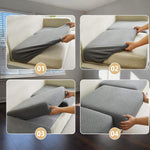 Stretch Sofa Cover - Washable Slipcover for  Sectional Slipcovers, Non-Slip Elastic Furniture Protector - Pet & Kid-Friendly