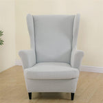 Wing Chair Slipcovers Printed Wingback Chair Covers  Wingback Armchair Slipcover Stretch Chair Slip Covers Washable Armchair Protector Cover for Living Room and Bedroom