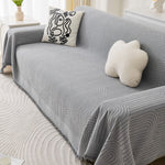 Reversible Chenille Sofa Cover, Futon Sofa Slipcover Furniture Protector, Washable Couch Cover for Kids, Dogs, Pets