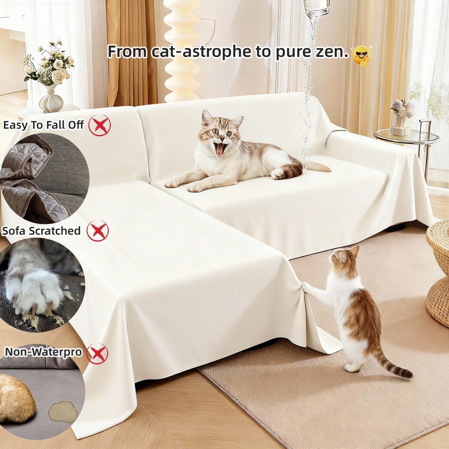 Waterproof Sofa Covers for Dogs Cats Home pet Couch Protector , Blanket Couch Cover