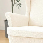 Wing Chair Slipcovers Printed Wingback Chair Covers  Wingback Armchair Slipcover Stretch Chair Slip Covers Washable Armchair Protector Cover for Living Room and Bedroom