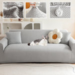 Stretch Sofa Cover - Washable Slipcover for Couch, Non-Slip Elastic Furniture Protector - Pet & Kid-Friendly