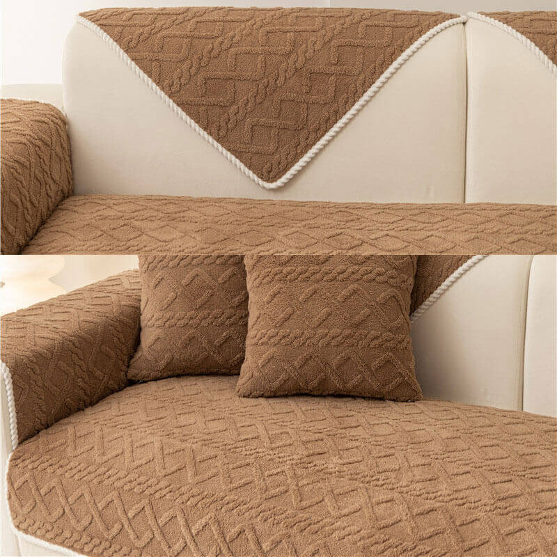 Anti-Slip Sectional Couch Cover,  Thicken Sofa Slipcover
