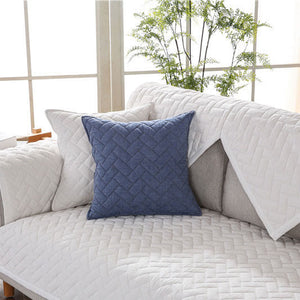 100% Cotton Couch Cover,  Anti-Slip Sectional Sofa Slipcover