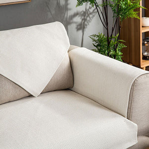 Cotton Linen Anti-Slip Couch Cover,Luxury Sectional  Sofa Slipcover