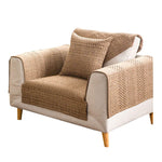 Cotton Linen Anti-Slip Couch Cover,Luxury Sectional  Sofa Slipcover