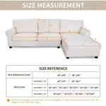 Cotton Linen Anti-Slip Couch Cover,Luxury Sectional  Sofa Slipcover