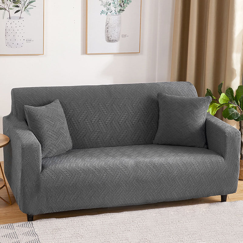 Super Stretch Sectional Geometrical Sofa Cover