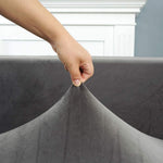 Velvet Plush Sectional Sofa Cover - Stretch Slipcover for L-Shaped Couches (3-6 Seater) | Premium Protection & Easy Fit