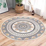 Cotton Area Rug for Living Room | Hand Woven Round Rugs