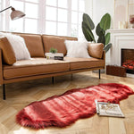 Faux Sheepskin Fur Chair Couch Cover, White Area Rug