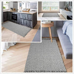 Cotton Braided Tassels Area Rugs  | Washable Kitchen Rugs