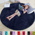 Fluffy Round Rug ,Washable Carpet ,Shaggy Throw Rug