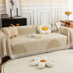 Soft Thick Chenille Couch Throw Cover , Couch Cushion Cover Dog Furniture Protector for Living Room