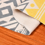 Woven Cotton Throw Rug 2'x4.3', Tassel Rug for Kitchen Laundry Doorway Bedroom