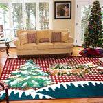 Soft Touch Shag Area Rug- Christmas Decorate