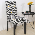 Pattern Stretch Dining Chair Covers, Chair Slipcover