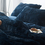 Faux Fur Full/Queen Duvet Cover Set - Home Bedding - Quilts & Blankets & Pillowcase