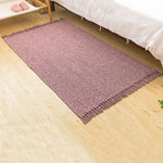 Cotton Braided Tassels Area Rugs  | Washable Kitchen Rugs