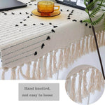 Woven Cotton Throw Rug 2'x4.3', Tassel Rug for Kitchen Laundry Doorway Bedroom