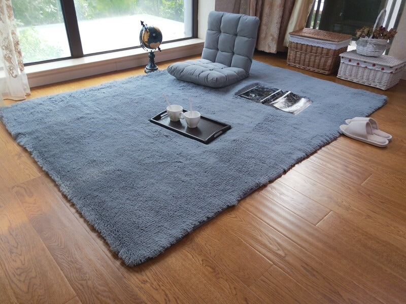 Fluffy Floor Mat Fluffy Faux Fur Area Rug Decorative Gradient Floor Mat For  Bedroom Living Room Dining Room (light Grey, 80120cm)