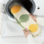 Green Leaf Bath Mat , Tufted Bathroom Rug